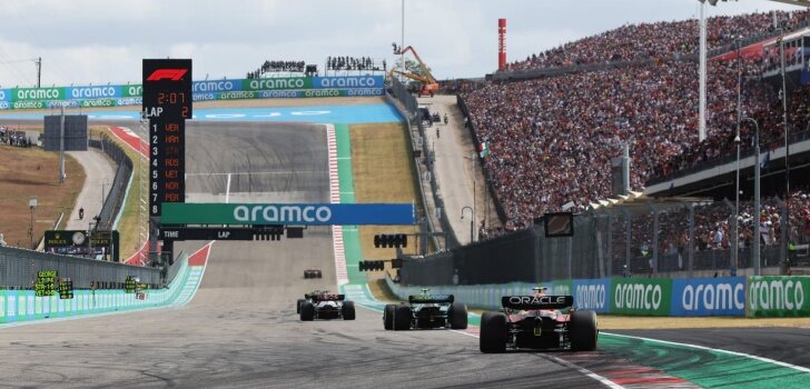 Los pilotos, en el GP de Estados Unidos