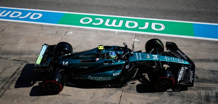 Alonso, en la Quay de Imola