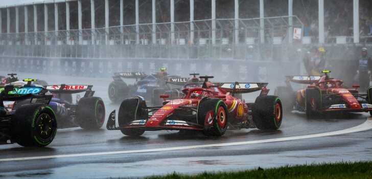 Leclerc, en la salida del GP de Canadá