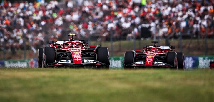 Sainz y Leclerc, en Hungría 2024