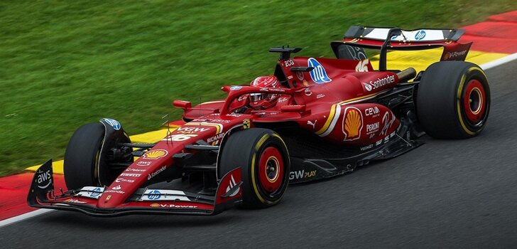 Leclerc, en los Libres 2 de Spa