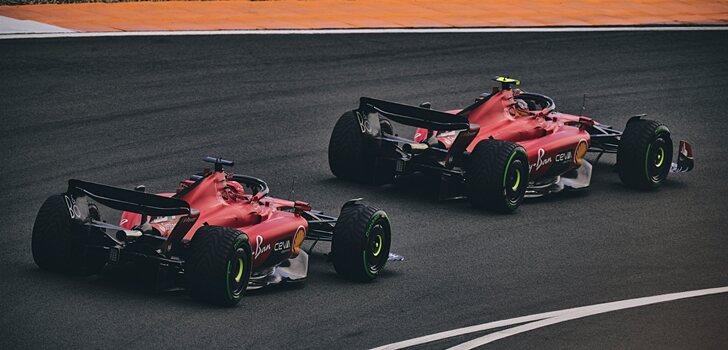 El equipo Ferrari, en Spa 2024