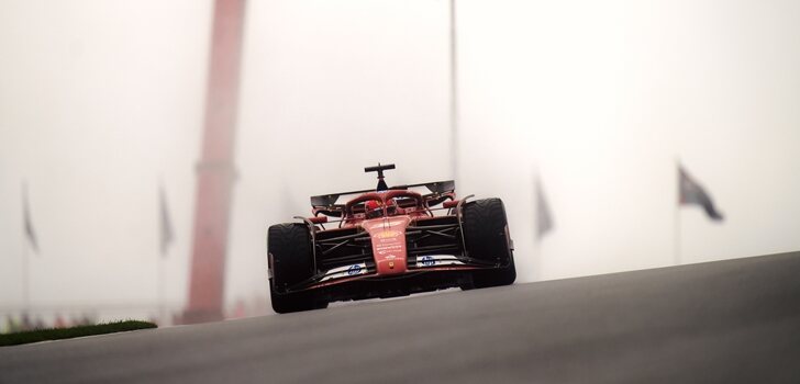 Leclerc, en la Qualy de Zandvoort