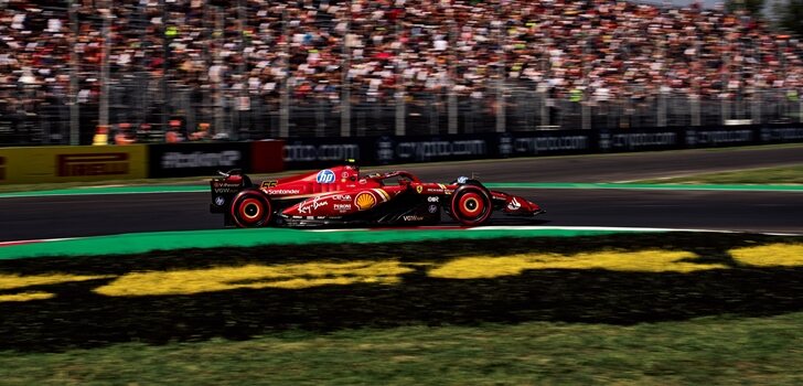 Sainz, en los Libres de Monza