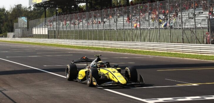 Gabriel Bortoleto en el GP de Monza de F2 2024