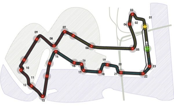 GP de Singapur 2009: Clasificación en directo