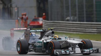 La vuelta rápida, escaso premio para Lewis Hamilton en Monza