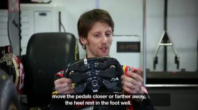 Romain Grosjean nos muestra su posición de conducción