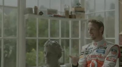 Tomas falsas del anuncio de Jenson Button y el Banco Santander