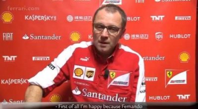 Stefano Domenicali: "Fernando Alonso ha hecho una carrera extraordinaria"