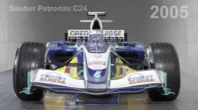 Del C1 al C32: evolución de los coches de Sauber (vista frontal)