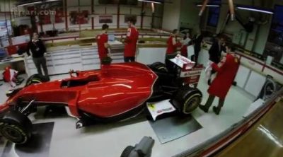 Timelapse: decorando el Ferrari F14-T