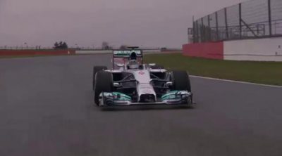 Así fue el 'shakedown' del Mercedes W05 en Silverstone