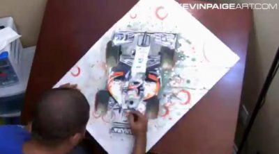 Arte con Sergio Pérez y su Force India VJM07