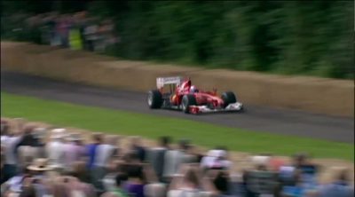 Marc Gené pilotó el Ferrari F60 en Goodwood